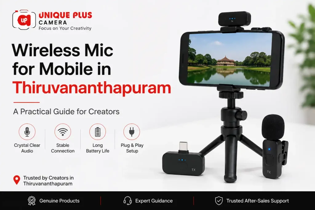 Wireless Mic for Mobile in Thiruvananthapuram at Unique Plus Camera